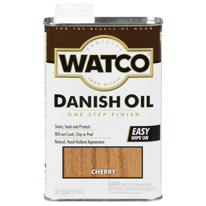 Danish Oil - Solvent Based - Finish Color:Cherry - Size:1 Quart